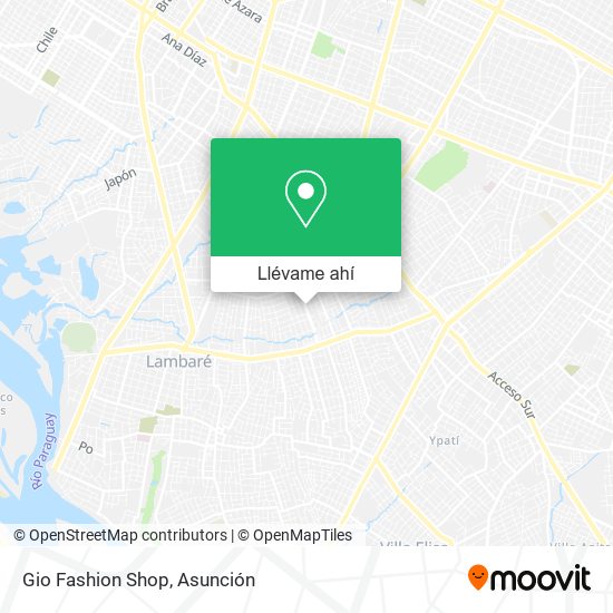 Mapa de Gio Fashion Shop