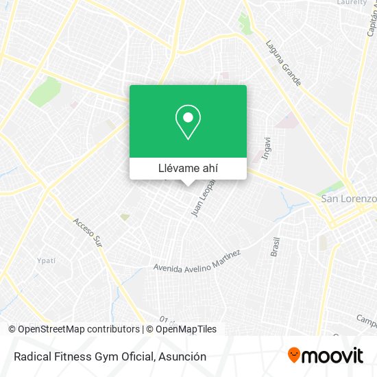 Mapa de Radical Fitness Gym Oficial