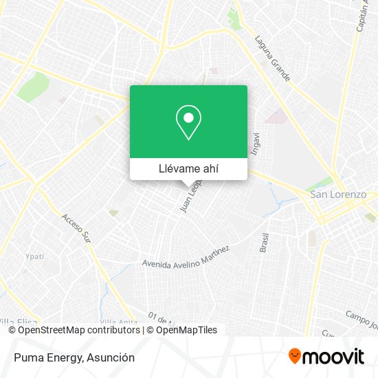 Mapa de Puma Energy