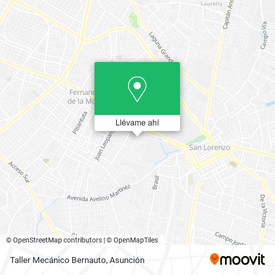 Mapa de Taller Mecánico Bernauto