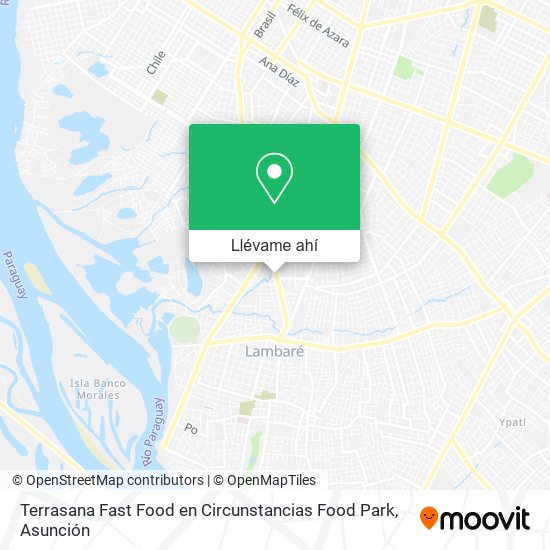Mapa de Terrasana Fast Food en Circunstancias Food Park