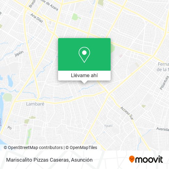 Mapa de Mariscalito Pizzas Caseras