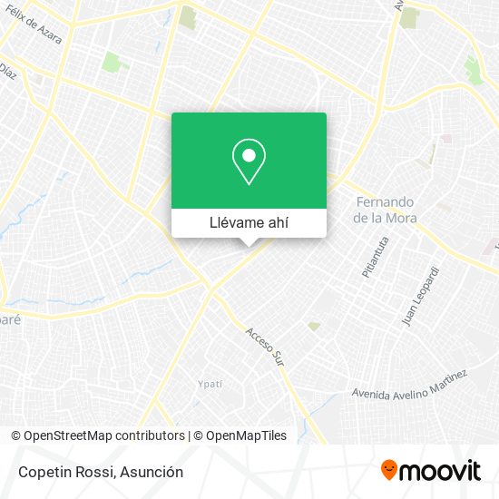 Mapa de Copetin Rossi