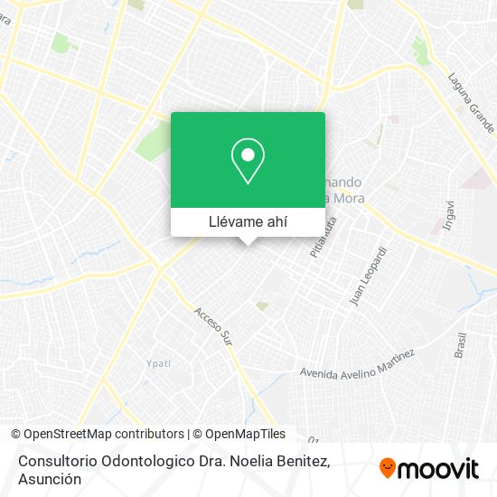 Mapa de Consultorio Odontologico Dra. Noelia Benitez