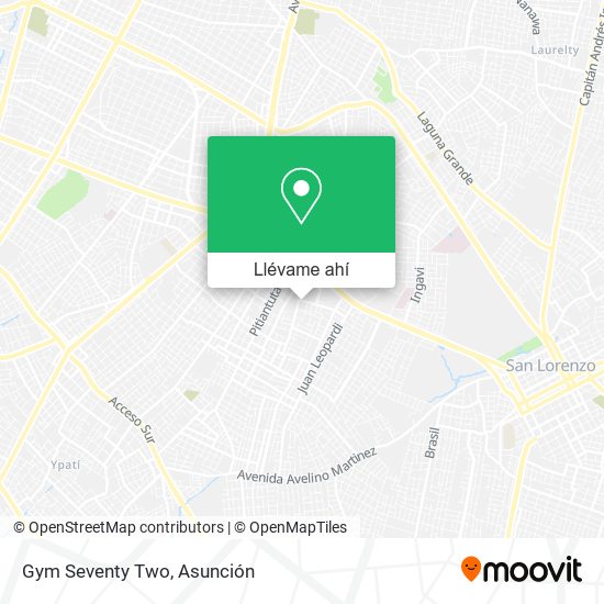 Mapa de Gym Seventy Two