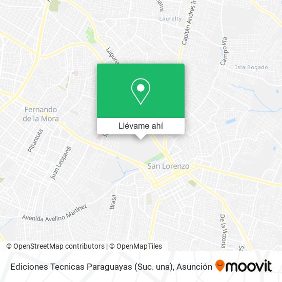 Mapa de Ediciones Tecnicas Paraguayas (Suc. una)
