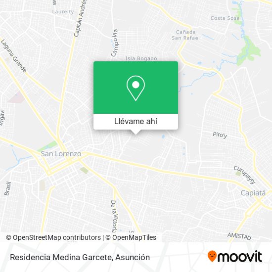 Mapa de Residencia Medina Garcete