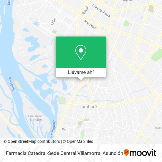 Mapa de Farmacia Catedral-Sede Central Villamorra