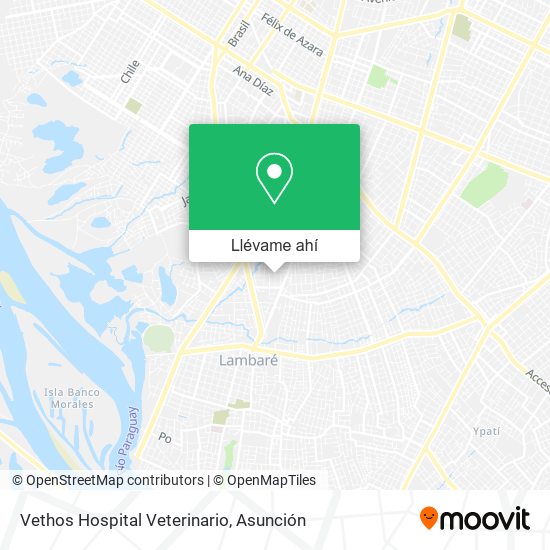 Mapa de Vethos Hospital Veterinario