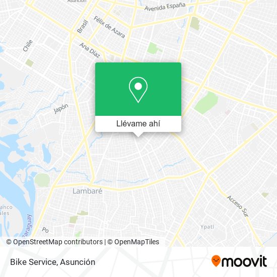 Mapa de Bike Service