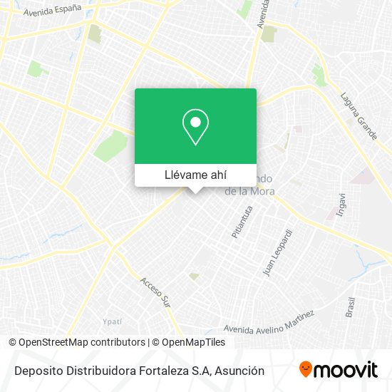 Mapa de Deposito Distribuidora Fortaleza S.A