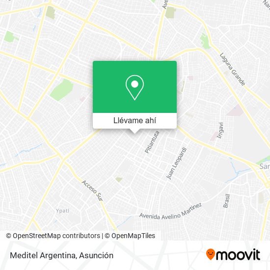 Mapa de Meditel Argentina