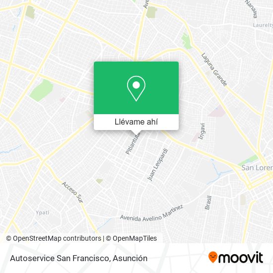 Mapa de Autoservice San Francisco