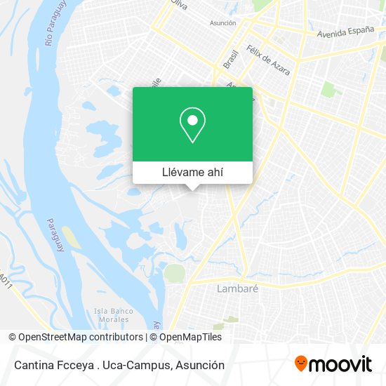 Mapa de Cantina Fcceya . Uca-Campus