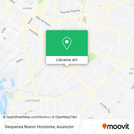 Mapa de Despensa Nuevo Horizonte
