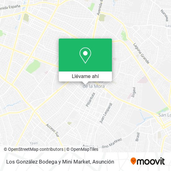 Mapa de Los González Bodega y Mini Market