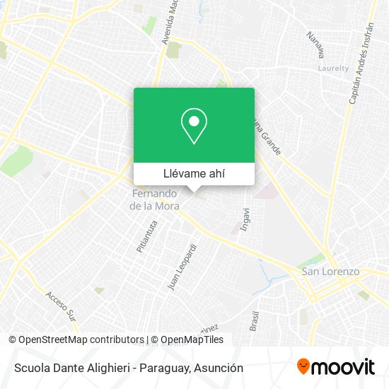 Mapa de Scuola Dante Alighieri - Paraguay