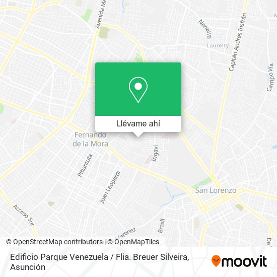 Mapa de Edificio Parque Venezuela / Flia. Breuer Silveira