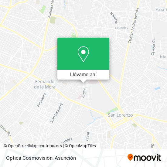 Mapa de Optica Cosmovision