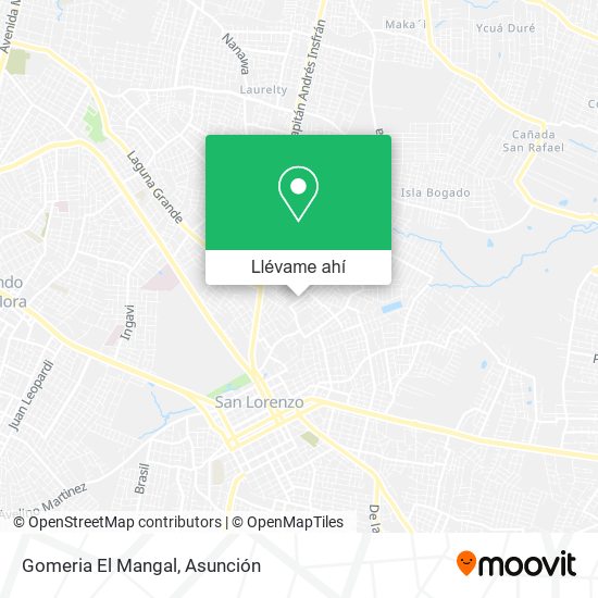 Mapa de Gomeria El Mangal