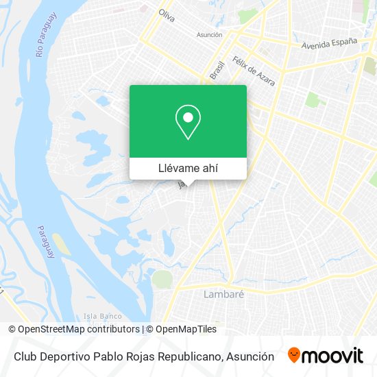 Mapa de Club Deportivo Pablo Rojas Republicano