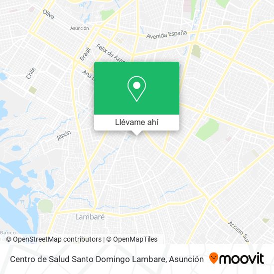 Mapa de Centro de Salud Santo Domingo Lambare