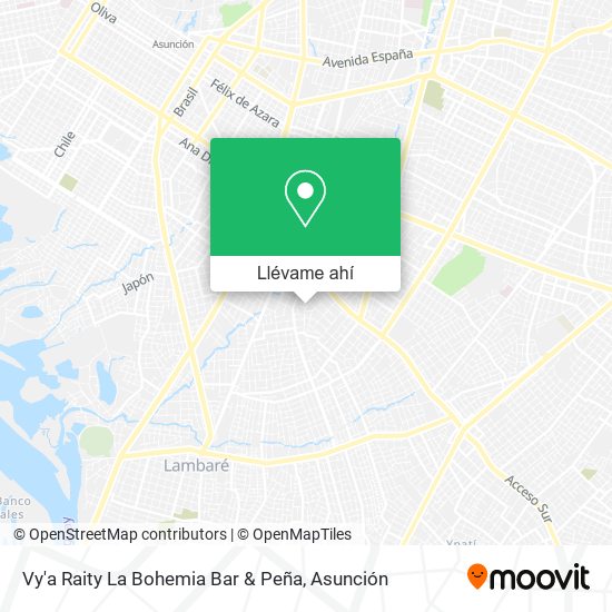 Mapa de Vy'a Raity La Bohemia Bar & Peña