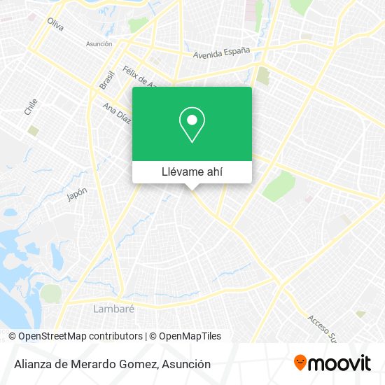 Mapa de Alianza de Merardo Gomez