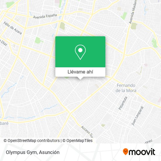 Mapa de Olympus Gym