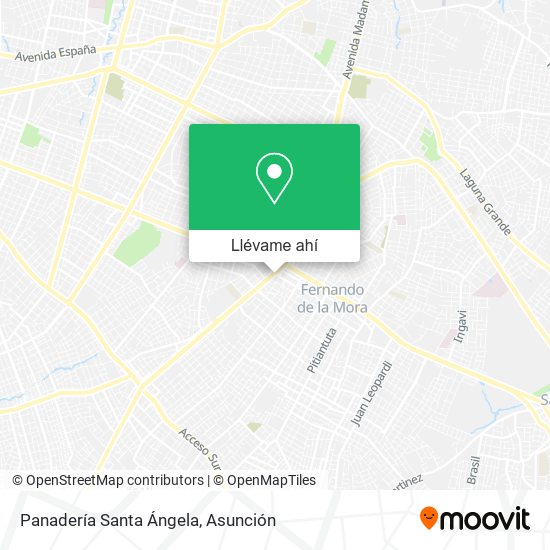 Mapa de Panadería Santa Ángela