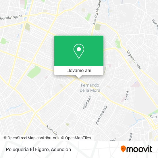 Mapa de Peluqueria El Figaro