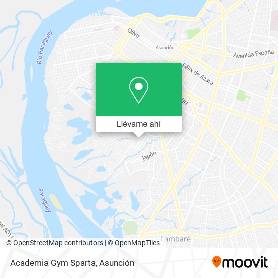 Mapa de Academia Gym Sparta