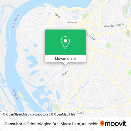 Mapa de Consultorio Odontologico Dra. Marta Lara