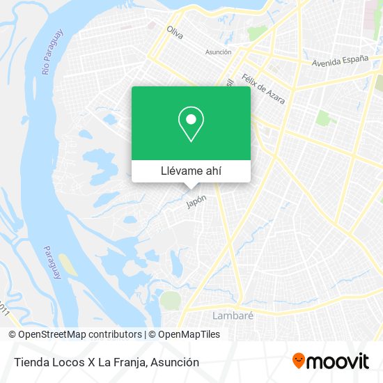 Mapa de Tienda Locos X La Franja