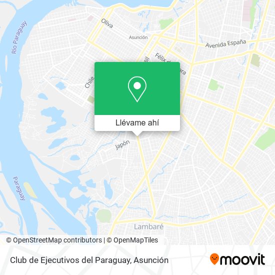 Mapa de Club de Ejecutivos del Paraguay