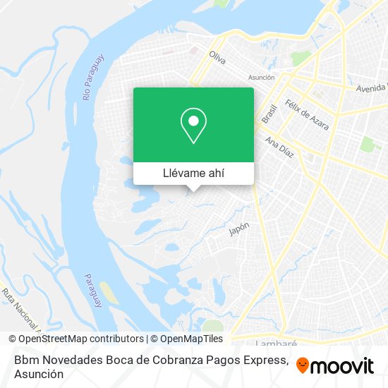Mapa de Bbm Novedades Boca de Cobranza Pagos Express