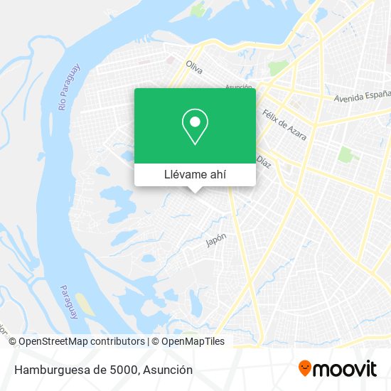 Mapa de Hamburguesa de 5000
