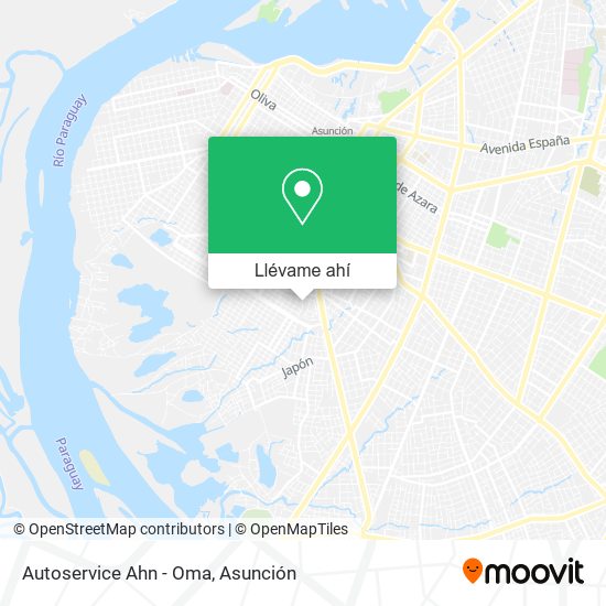 Mapa de Autoservice Ahn - Oma