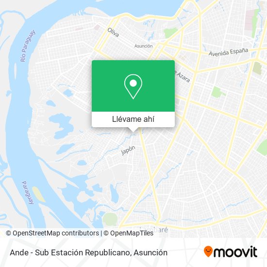 Mapa de Ande - Sub Estación Republicano