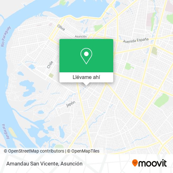 Mapa de Amandau San Vicente