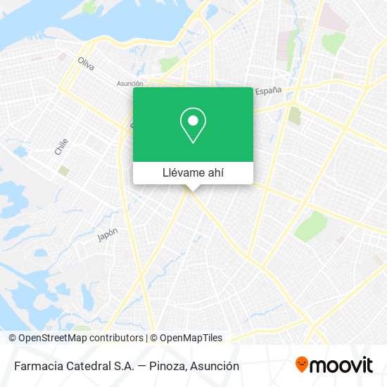 Mapa de Farmacia Catedral S.A. — Pinoza