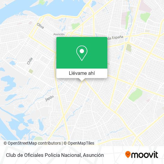 Mapa de Club de Oficiales Policia Nacional