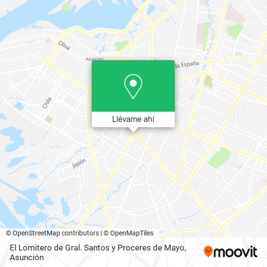 Mapa de El Lomitero de Gral. Santos y Proceres de Mayo