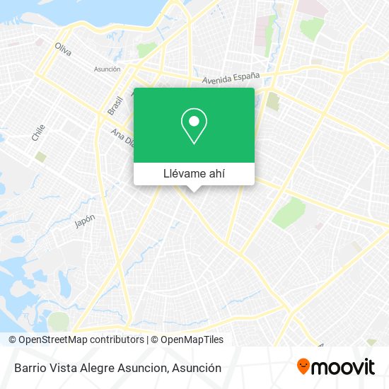 Mapa de Barrio Vista Alegre Asuncion