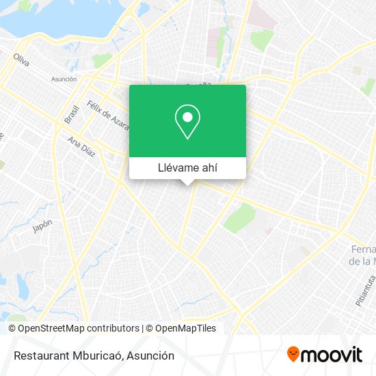 Mapa de Restaurant Mburicaó