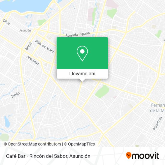 Mapa de Café Bar - Rincón del Sabor