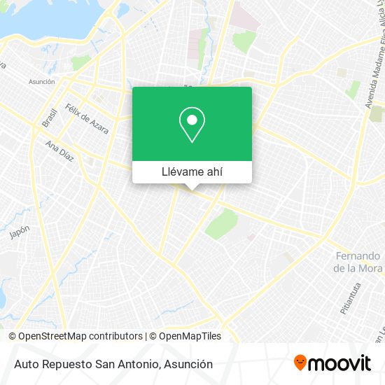 Mapa de Auto Repuesto San Antonio