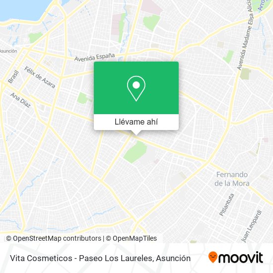 Mapa de Vita Cosmeticos - Paseo Los Laureles