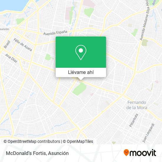 Mapa de McDonald's Fortis