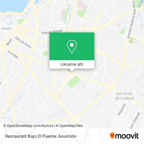 Mapa de Restaurant Bajo El Puente